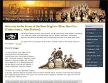 Tablet Screenshot of newbrightonsilverband.org.nz